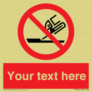 Custom prohibition Do not use for face grinding